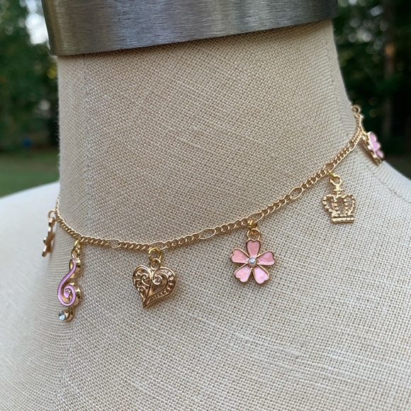 Handmade Coquette Charm Choker Necklace - Picture 7 of 11